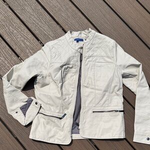 Apt. 9 Cream Leather Jacket
